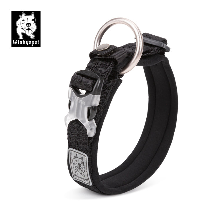 Whinhyepet Adventurous Dog Collar - XL, High-Density Polyester, Reflective, Aluminum O Ring - SuperSaverAU - view 1