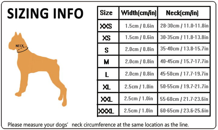 Dog Collar with 3M Reflectors & Safety Lock - Heavy Duty, Grey 2XL