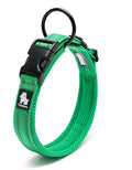 Heavy Duty Dog Collar Green L - Reflective, Safety Lock, Comfortable - SuperSaverAU - view 1