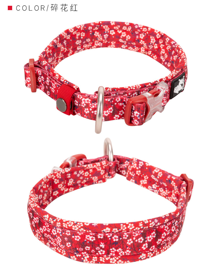 Floral Collar Poppy Red 2XS - SuperSaverAU - view 1