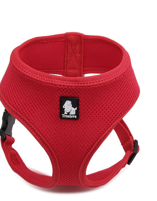 Everyday Dog Harness Red L - Lightweight, Breathable Mesh, Adjustable Fit