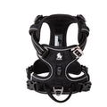 Premium Black Adventurer 3M Reflective No Pull Dog Harness Size L