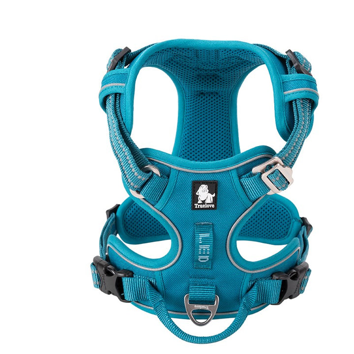 Premium Blue Adventurer 3M Reflective No Pull Dog Harness Size XS