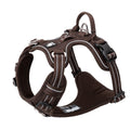 Premium Brown Adventurer 3M Reflective No Pull Dog Harness Size M