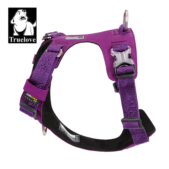 Premium Purple Lightweight Tactical Dog Harness Size XS