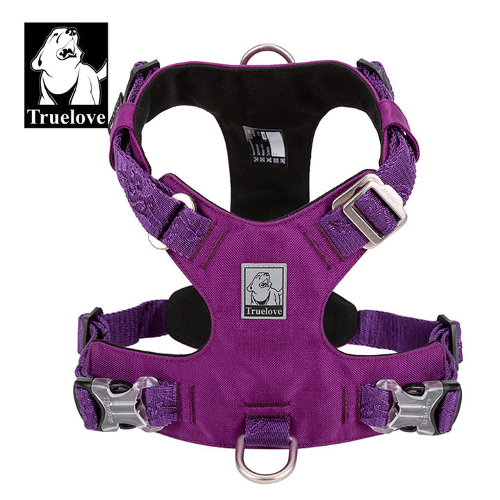 Premium Purple Lightweight Tactical Dog Harness Size XS