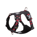 Premium Black Lightweight 3M Reflective No Pull Dog Harness Size S