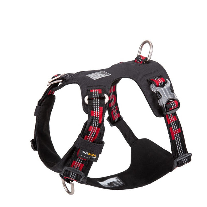Premium Black Lightweight 3M Reflective No Pull Dog Harness Size XL