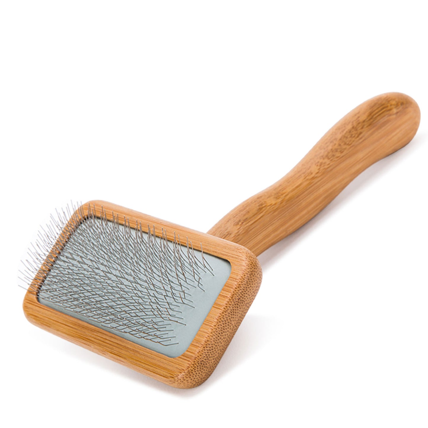 True Love Bamboo Pin Brush - Natural Bamboo, Elastic Arc Pins, Ideal for Dogs