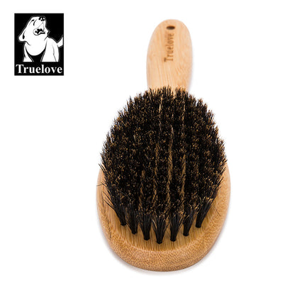 True Love Bamboo Grooming Brush - Heat Resistant Bristles, Soft & Shiny Coat