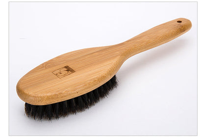 True Love Bamboo Grooming Brush - Heat Resistant Bristles, Soft & Shiny Coat