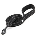 Nylon Reflective Dog Lead 2m Black M - Durable, Soft Grip, 3M Reflectors - SuperSaverAU - view 1
