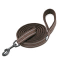 Nylon Reflective Dog Lead 2m Brown M - Durable, Ergonomic, 3M Reflectors - SuperSaverAU - view 1