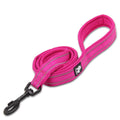 Nylon Reflective Dog Lead 2m Pink S - Durable, Ergonomic, 3M Reflectors - SuperSaverAU - view 1