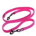 Multi-function Dog Lead Pink M - 135cm/175cm, Reflective, Padded - SuperSaverAU - view 1