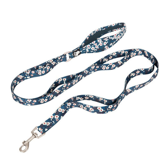 Floral Multi Handle - Saxony Blue - L, Neoprene Handle, Zinc Alloy Snap Hook, 15m X 10m X 10m
