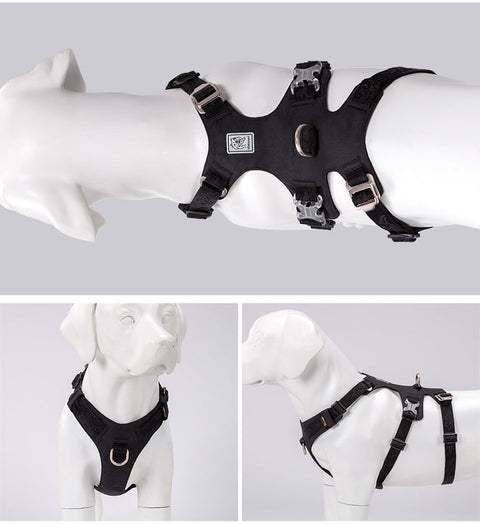 Whinhyepet Escape Proof Dog Harness Black S