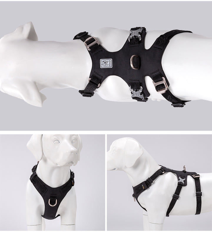 Whinhyepet Escape Proof Dog Harness Black S