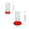 Cheeky Chooka Chick Waterer & Feeder Set 1kg Feeder & 1L Waterer, Red - SuperSaverAU - view 2