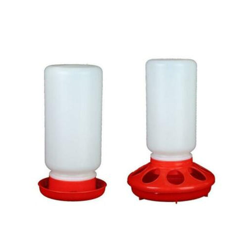 Cheeky Chooka Chick Waterer & Feeder Set 1kg Feeder & 1L Waterer, Red - SuperSaverAU - view 1
