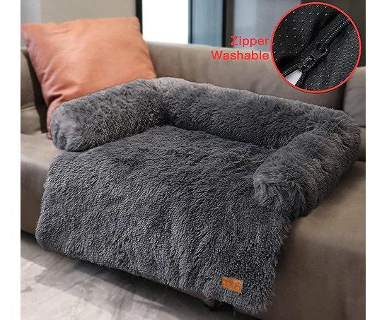 Kuta Calming Pet Sofa Cushion Furniture Protector - Medium Charcoal