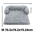 Kuta Pet Furniture Protector with Calming Faux Fur & Non-Slip Bottom - Medium Grey - SuperSaverAU - view 3
