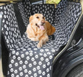 Premium Black Waterproof Pet Car Seat Cover Hammock with Mesh Window
