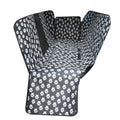 Premium Black Waterproof Pet Car Seat Cover Hammock with Mesh Window