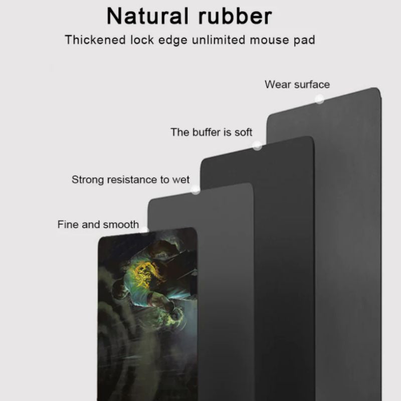 Premium Qi Wireless Charging Mouse Pad 800x300x4mm Non Slip Base