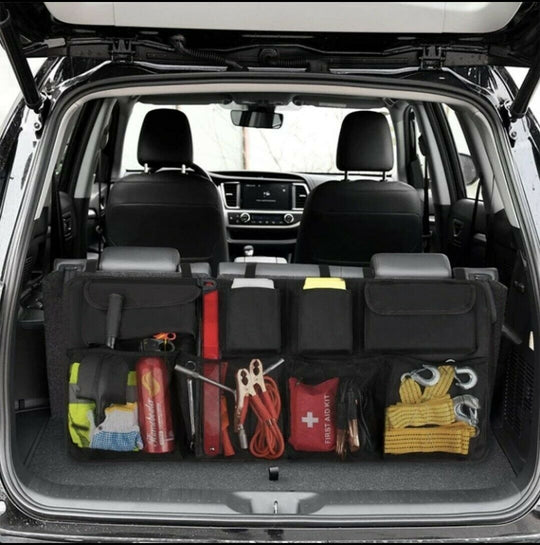Car Seat Back Organiser Hanging Pouch Bag SUV Hatchback Trunk Boot Storage - SuperSaverAU - view 3