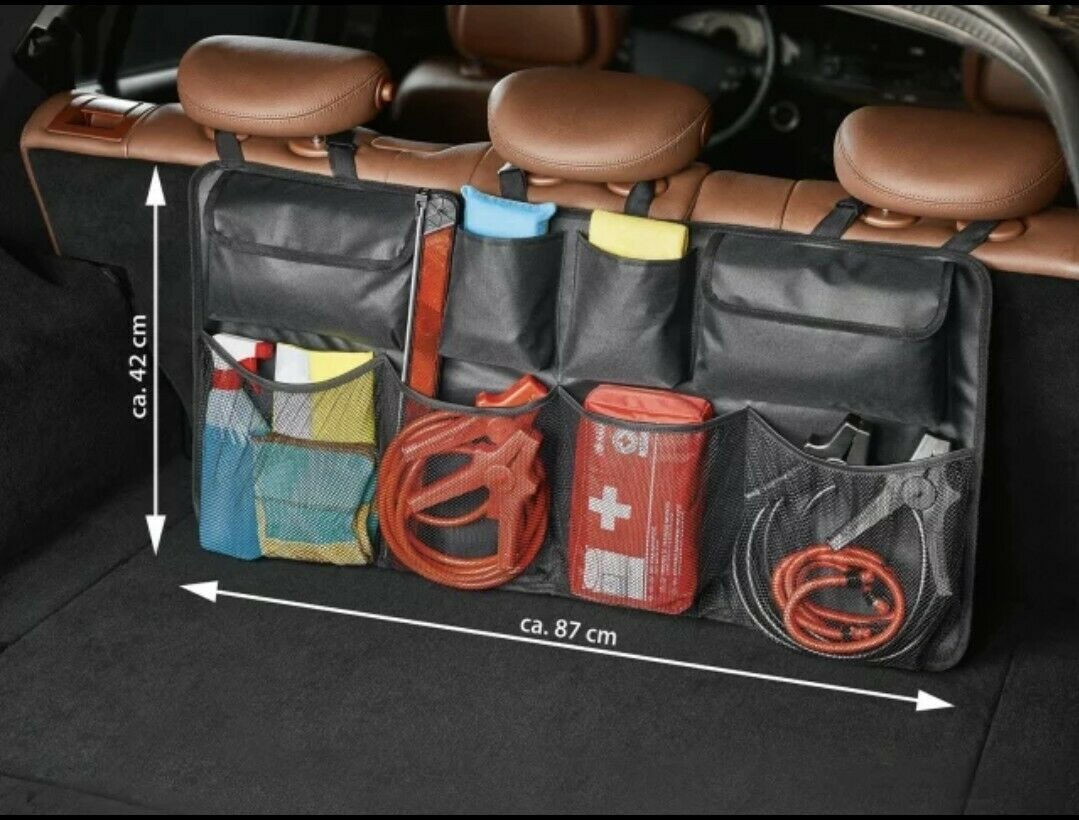 Car Seat Back Organiser Hanging Pouch Bag SUV Hatchback Trunk Boot Storage - SuperSaverAU - view 2