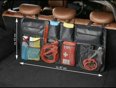 Car Seat Back Organiser Hanging Pouch Bag SUV Hatchback Trunk Boot Storage - SuperSaverAU - view 2