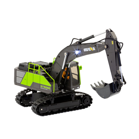 1:18 Scale 13-Channel Alloy Remote Control Excavator Construction Vehicle with Lights, Sound and Steam - SuperSaverAU - view 2