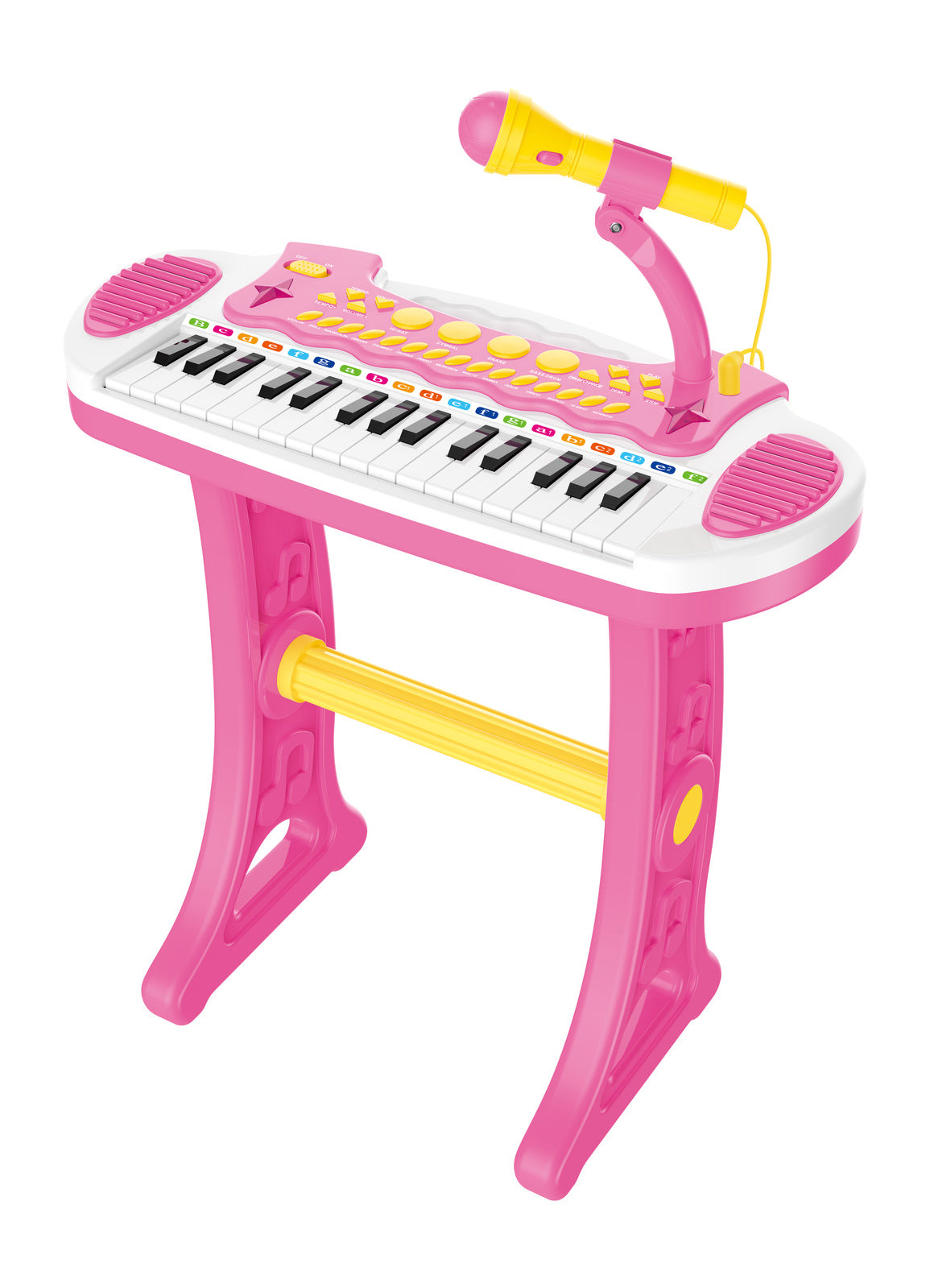 Children's Electronic Keyboard with Stand (Pink) Musical Instrument Toy - SuperSaverAU - view 8