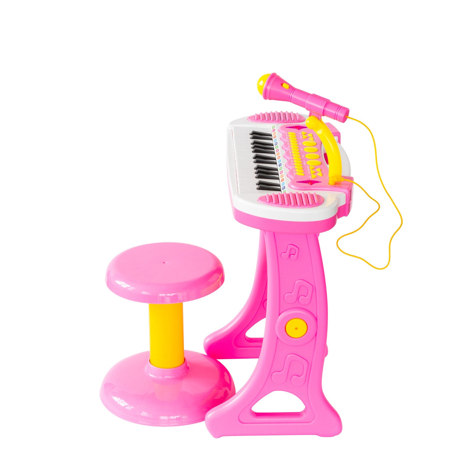 Children's Electronic Keyboard with Stand (Pink) Musical Instrument Toy - SuperSaverAU - view 9