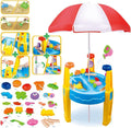 Outdoor Sand and Water Table Toy with Umbrella (28 Pcs Accessories) - SuperSaverAU - view 2