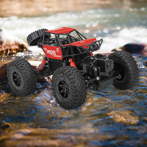 Remote Control Amphibious Car 1:14 Scale Waterproof 4WD Black or Red - SuperSaverAU - view 1