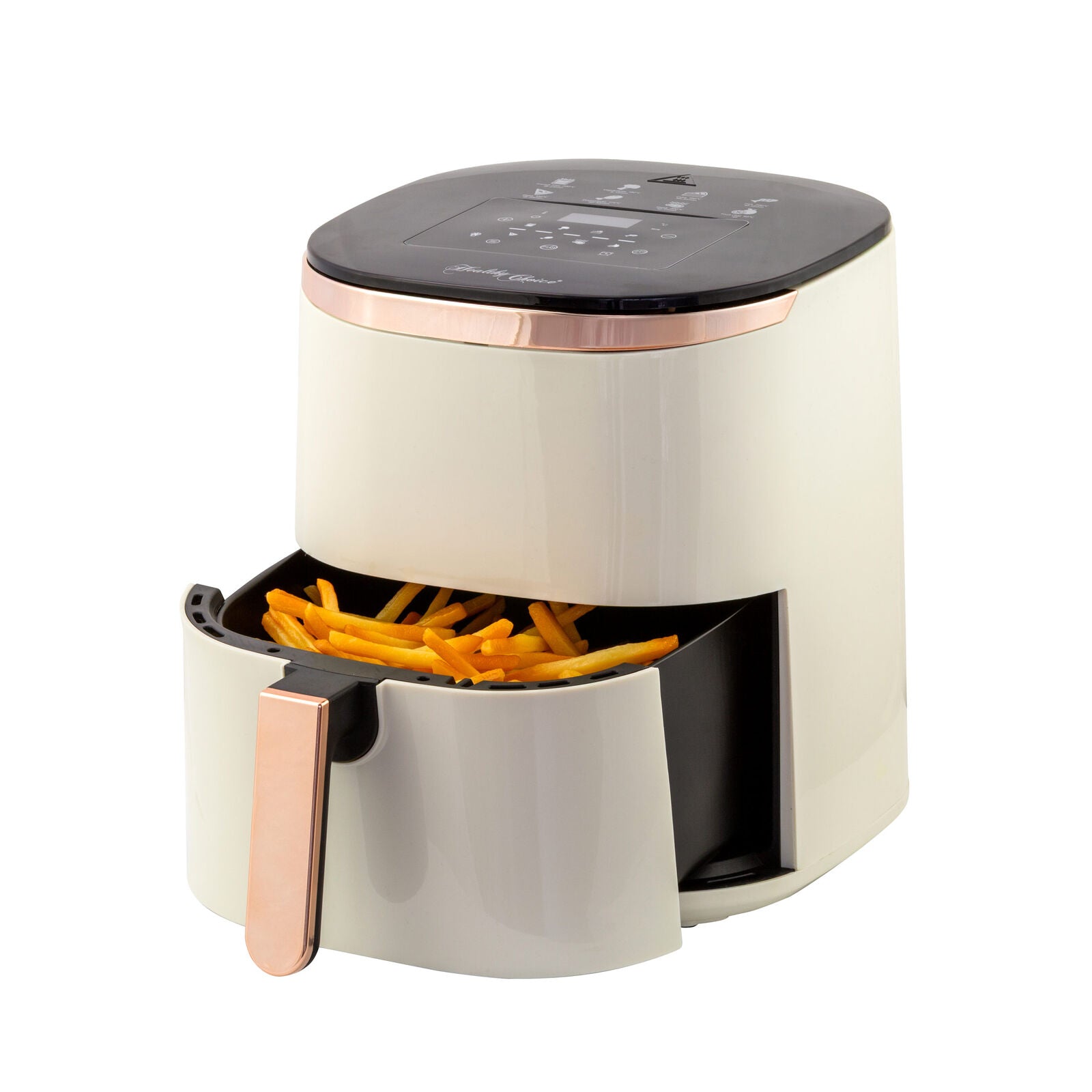 7L Digital Air Fryer with 8 pre-set Touch-control Cooking Programs - Cream - SuperSaverAU - view 3
