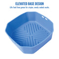 Premium 2 Pack BPA Free Square Air Fryer Silicone Liners 21cm