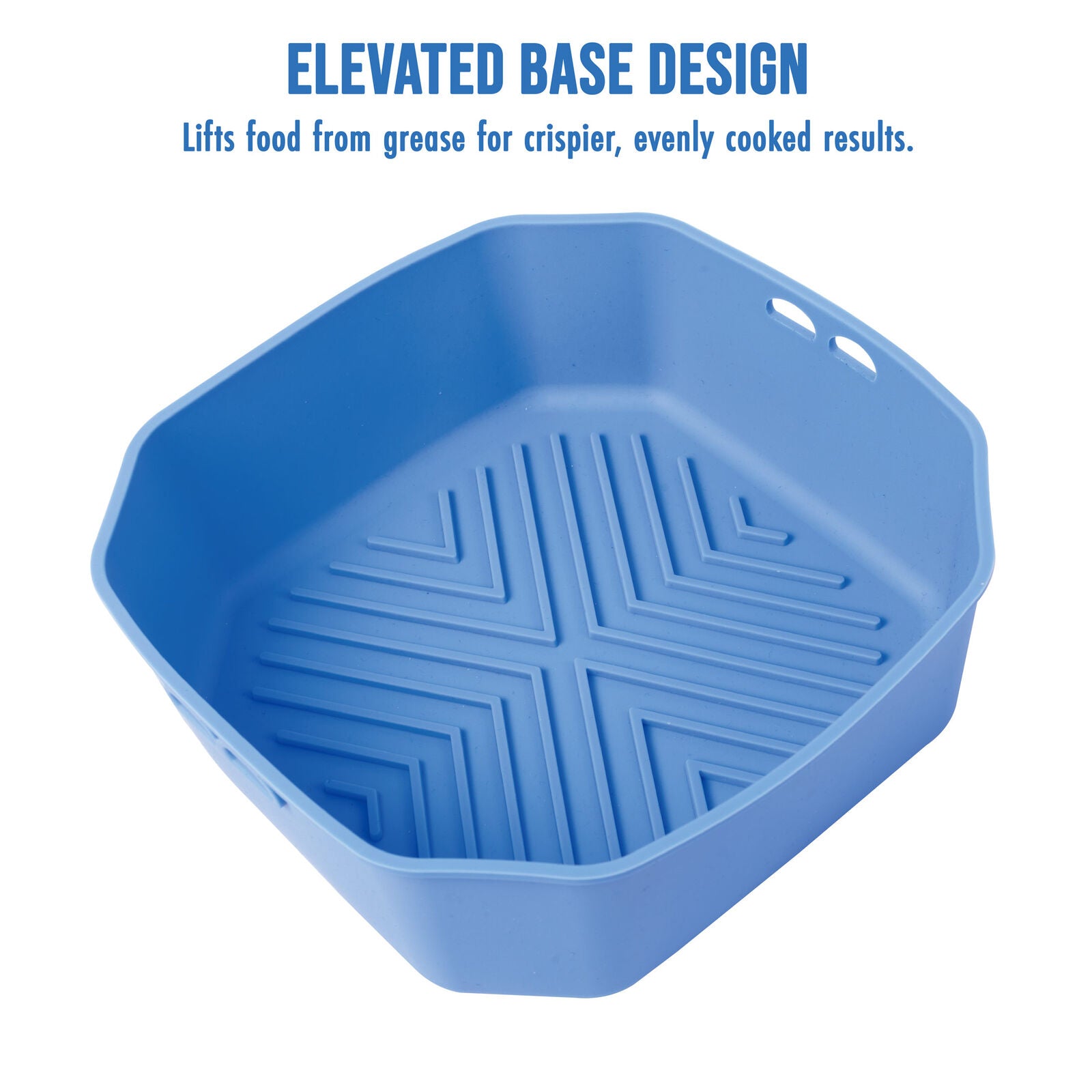 Premium 2 Pack BPA Free Square Air Fryer Silicone Liners 21cm