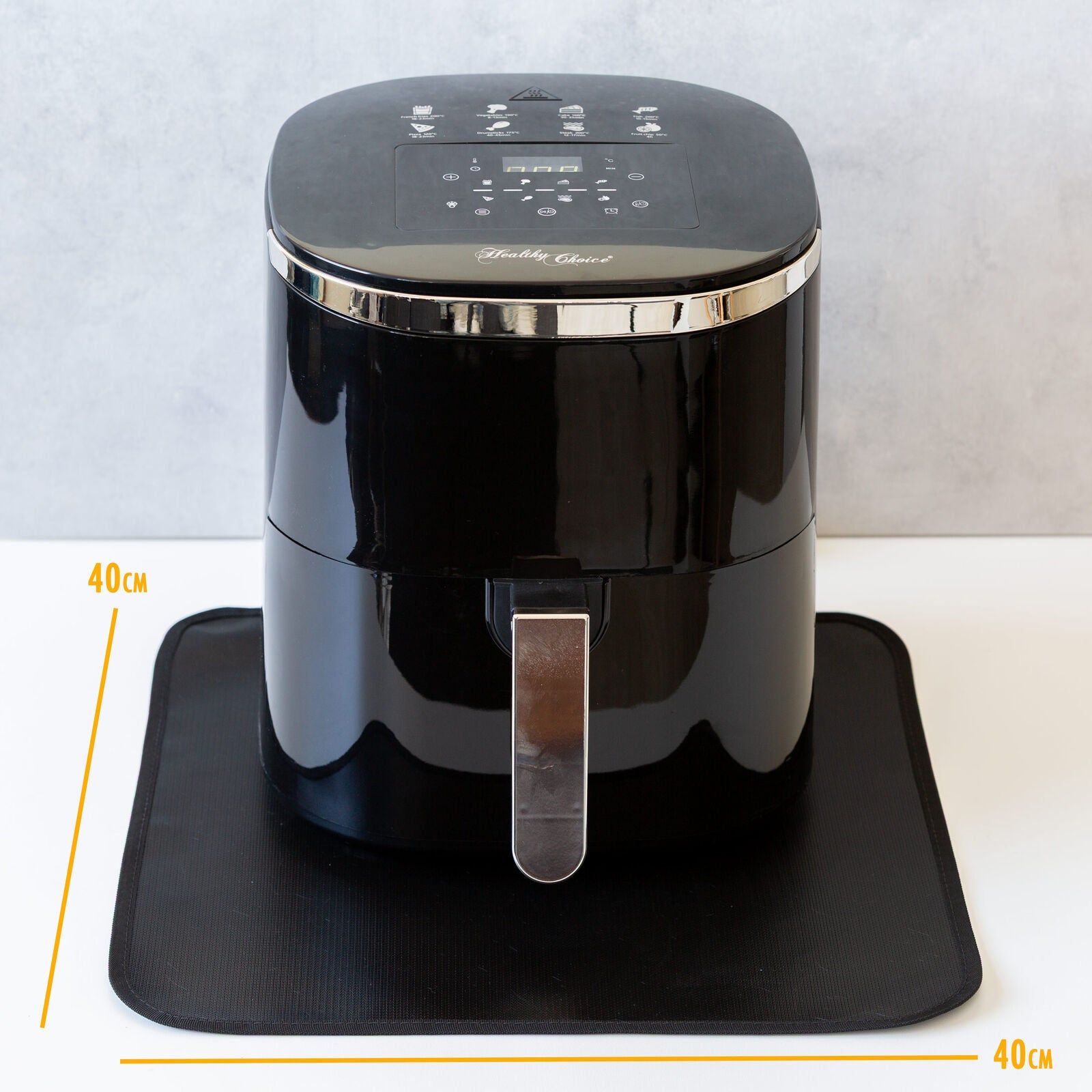 Premium 2 Pack Air Fryer Benchtop Protector Mats 40x40cm Heat Resistant