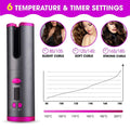 Cordless Ceramic Automatic Hair Curler for Portable Hair Styling - SuperSaverAU - view 2