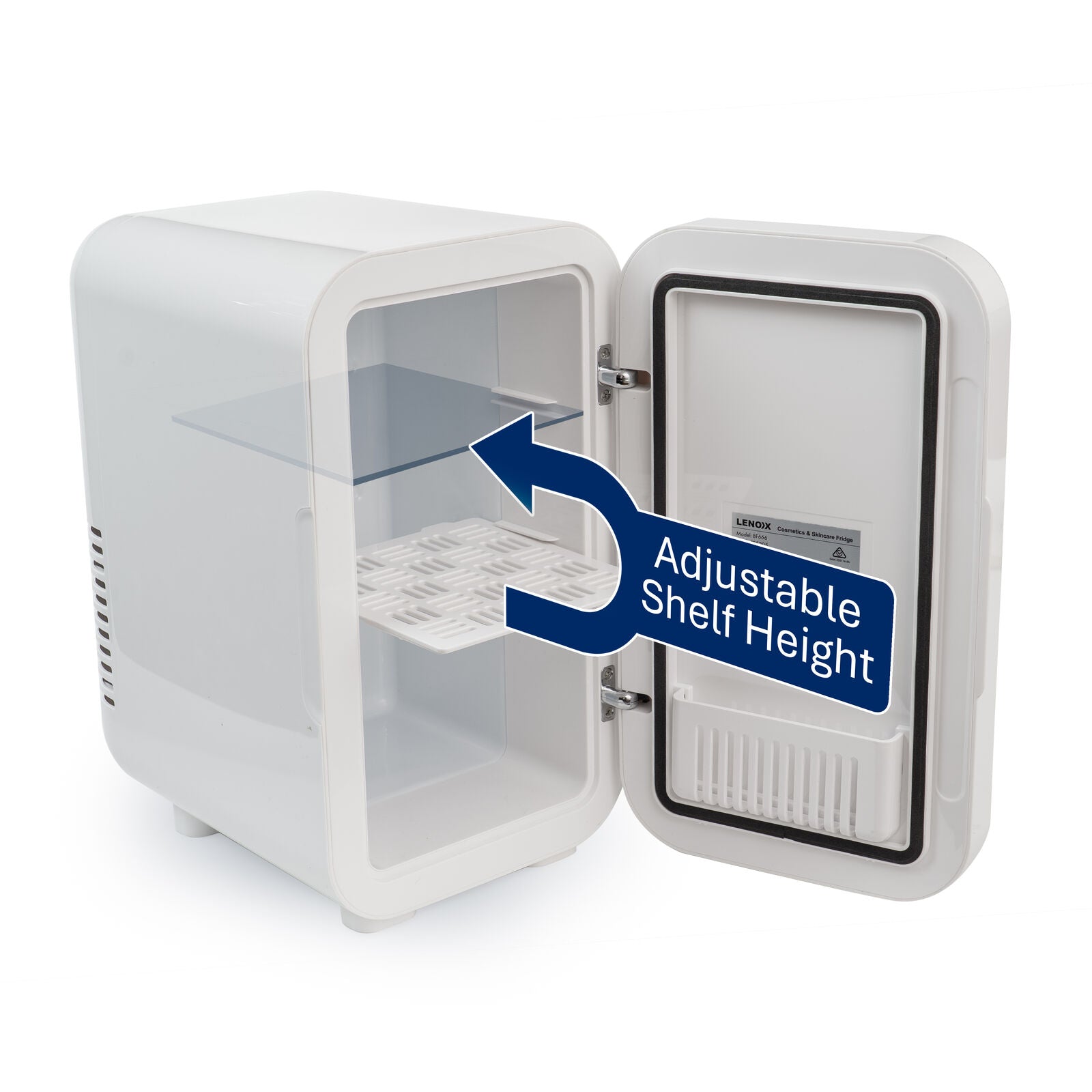 Lenoxx 6L Touch Operated Skincare Fridge with Mirror Door & Light - SuperSaverAU - view 3