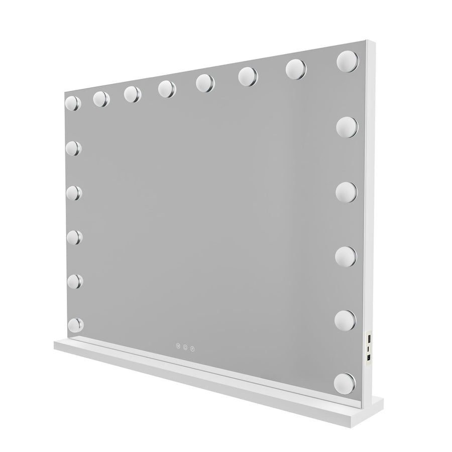 Beauty Mirror with 18 LED Bulbs - USB Ports & Colour Settings - SuperSaverAU - view 1