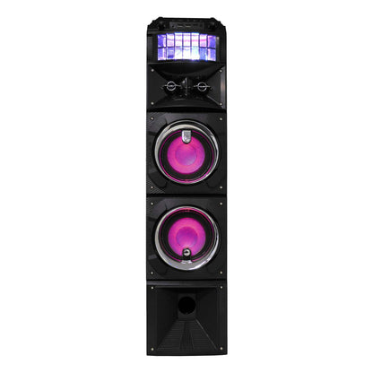 LED Stage Lights Wireless Streaming Speaker 80W RMS with Rotational Disco Lighting