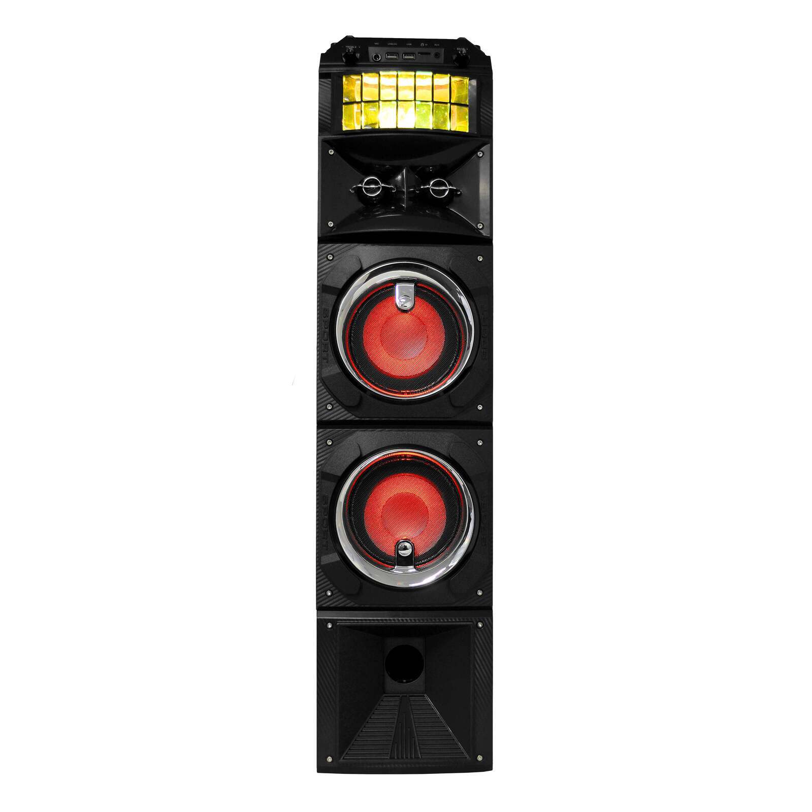 LED Stage Lights Wireless Streaming Speaker 80W RMS with Rotational Disco Lighting - SuperSaverAU - view 3