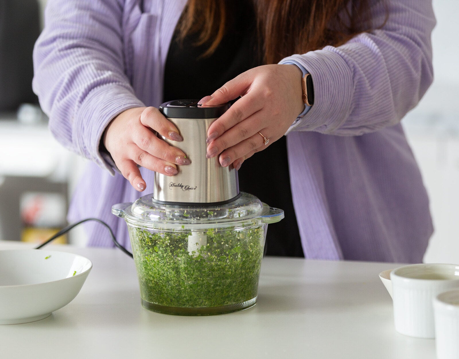 Large Powerful Food Chopper/ Stainless Steel/ 2kg Capacity/ 300W - SuperSaverAU - view 2