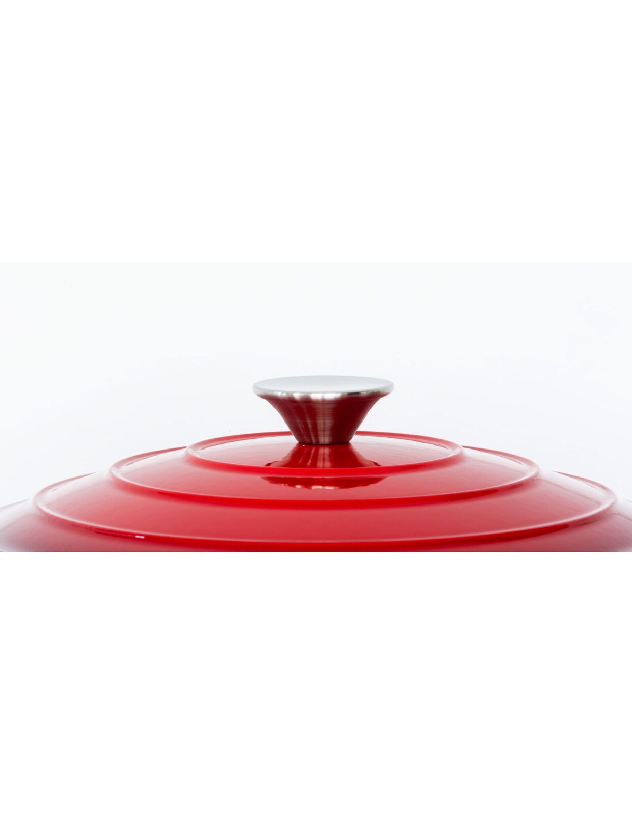 26cm Enamelled Cast Iron French Oven Casserole (4.7L) - Red - SuperSaverAU - view 3