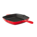 Enamelled Cast Iron Square Grill Pan (44 x 30 x 4.7 cm) - Red - SuperSaverAU - view 1