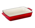 Enamelled Cast Iron 38.5x23cm Rectangular Roaster (3.4L) - Red - SuperSaverAU - view 4